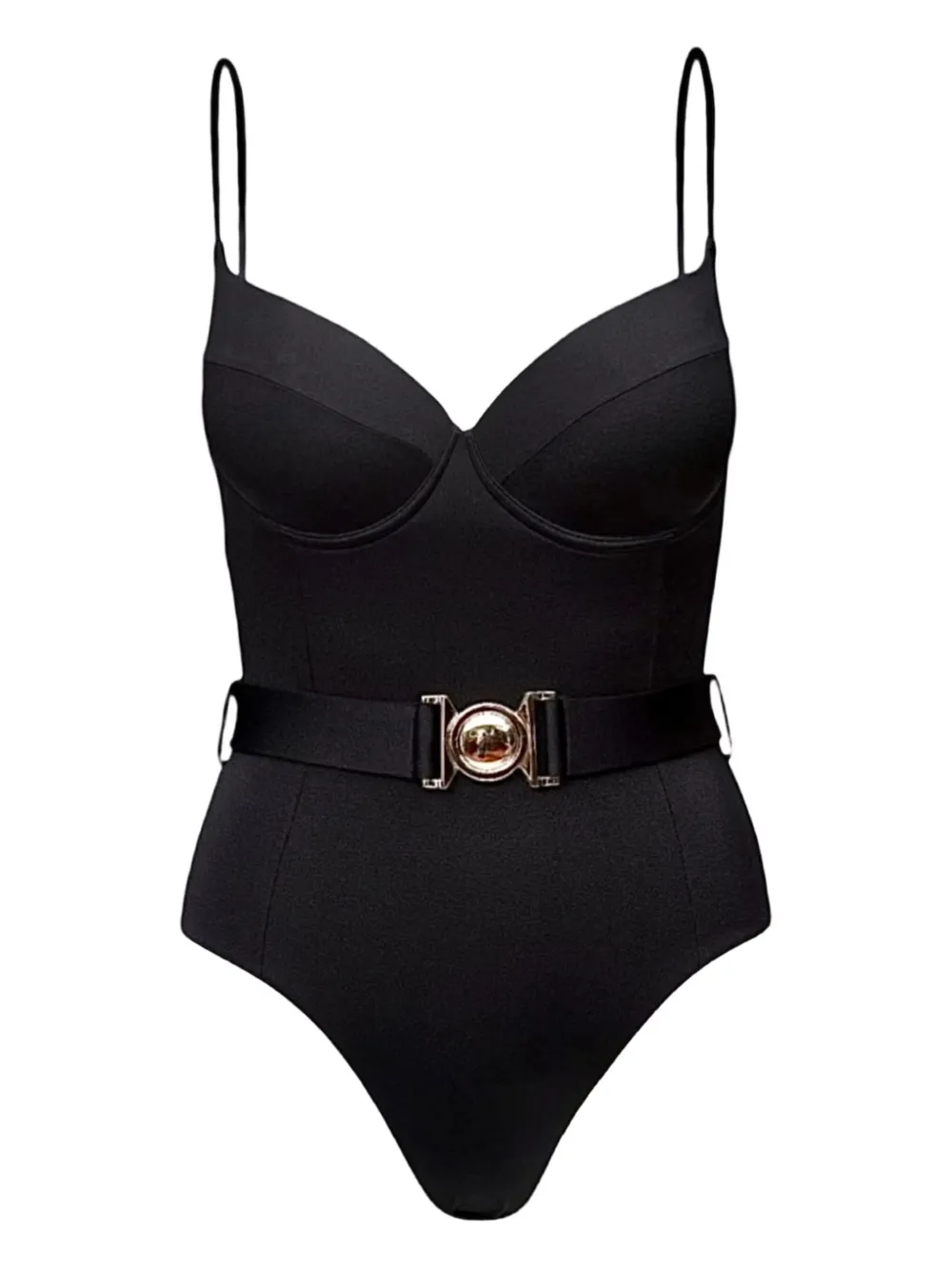 Sofia Erhan Alma Belted Swimsuit In Black