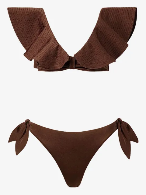 SOFIA ERHAN ruffled-trim bikini