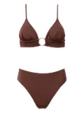 SOFIA ERHAN ring-detail bikini - Brown