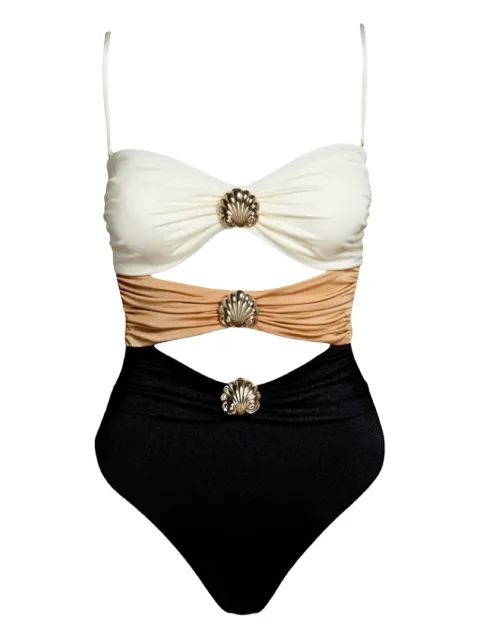 SOFIA ERHAN shell-embellished swimsuit