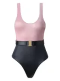 SOFIA ERHAN belted swimsuit - Pink
