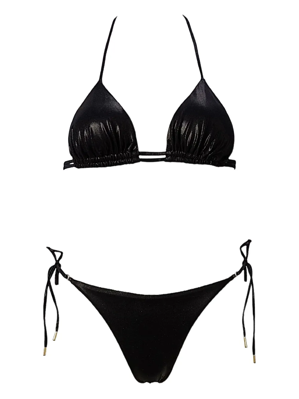 Sofia Erhan Triangle Bikini In Black
