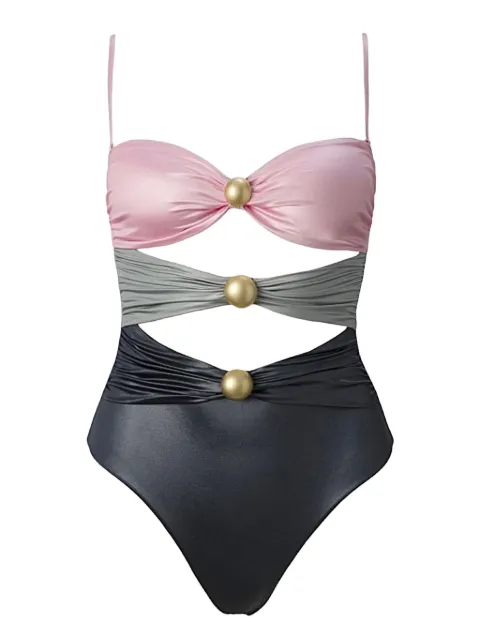 SOFIA ERHAN Sarah embellished cut-out swimsuit