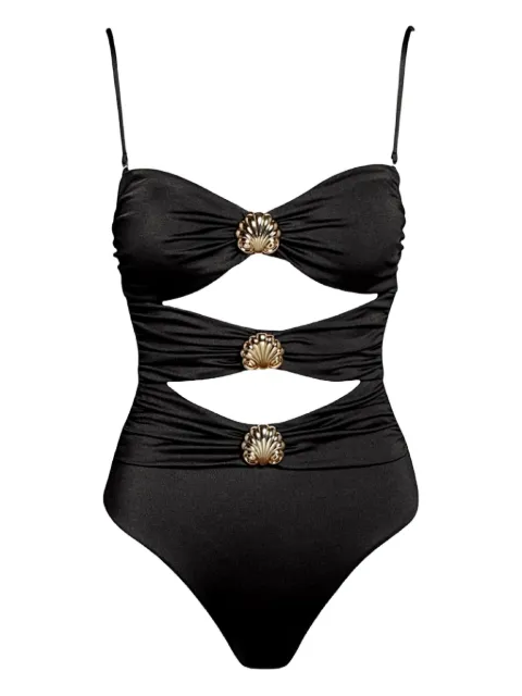 SOFIA ERHAN shell-embellished cut-out swimsuit