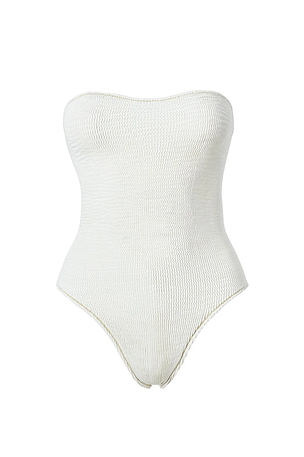 SOFIA ERHAN strapless textured swimsuit | White | Image 1