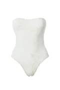 SOFIA ERHAN strapless textured swimsuit - White