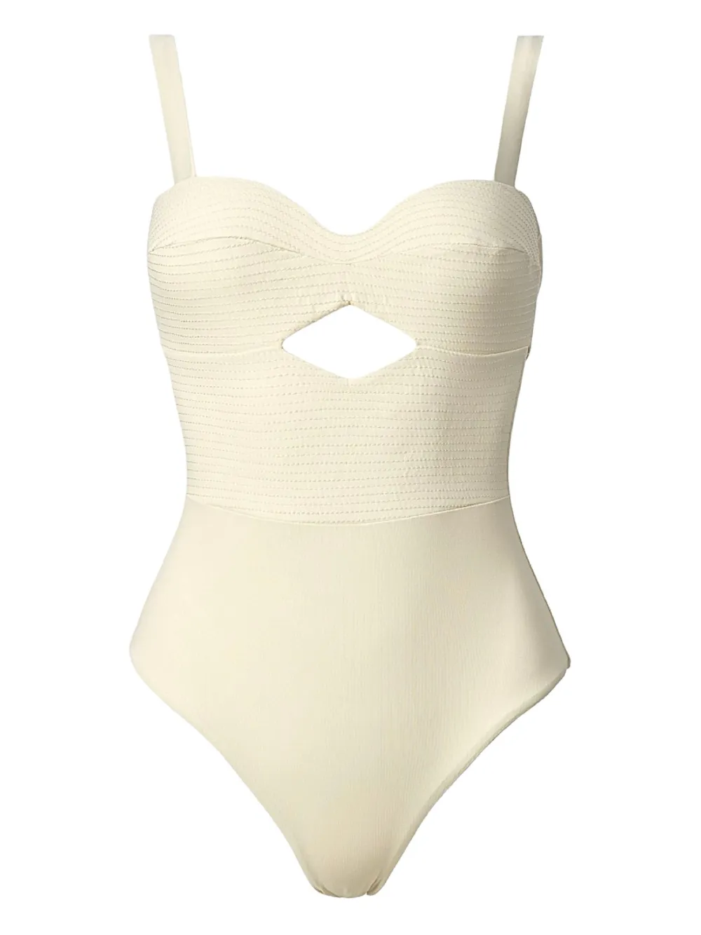 Sofia Erhan Petra Keyhole-detail Swimsuit In White