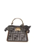 Fendi Pre-Owned 2000-2025 Nano Zucca Cashmere Peekaboo ISeeU Maxi Handle Bag satchel - Grey