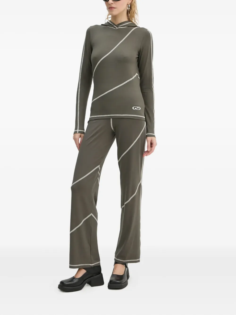 Résumé contrast-stitching hooded T-shirt | T-Shirts & Jersey Shirts | Image 2