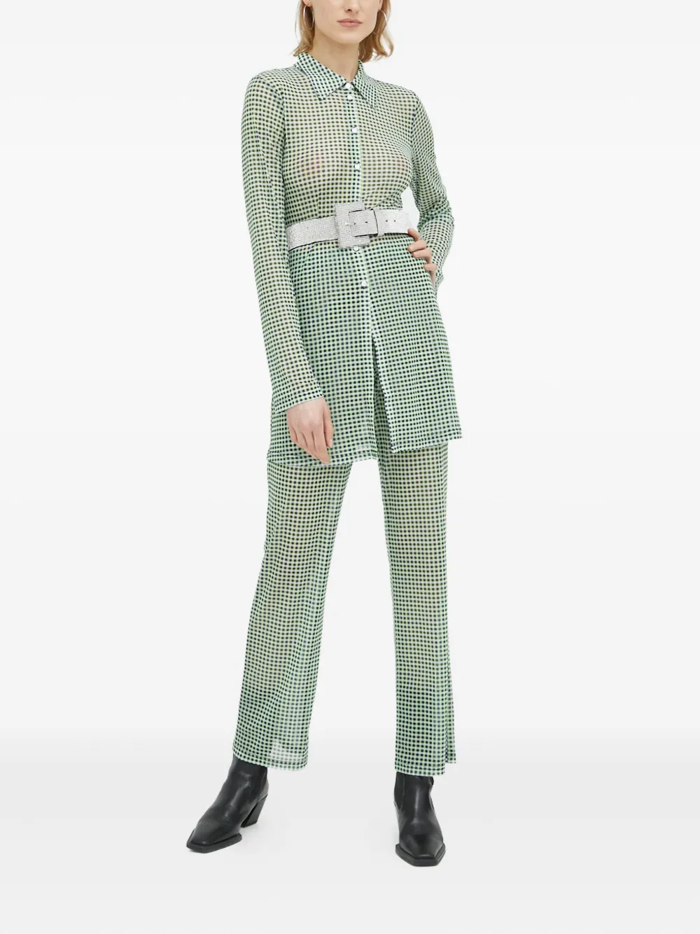 Résumé checked buttoned top | Shirts | Image 2