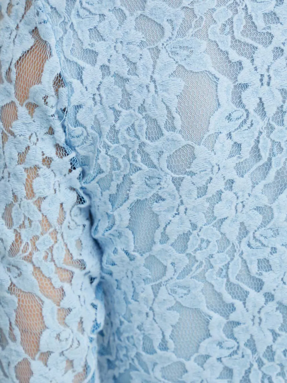 Resume Lace Tie Top In Blue