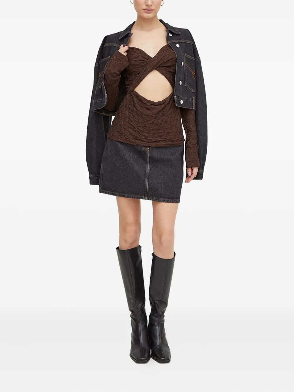 Résumé long-sleeve twisted top | Blouses | Image 2