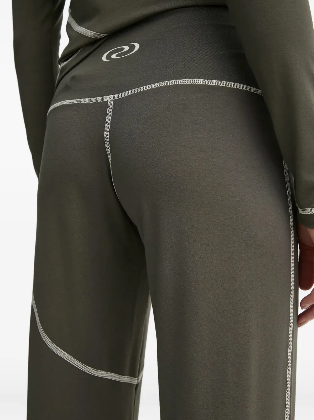 Contrast-Stitching Trousers