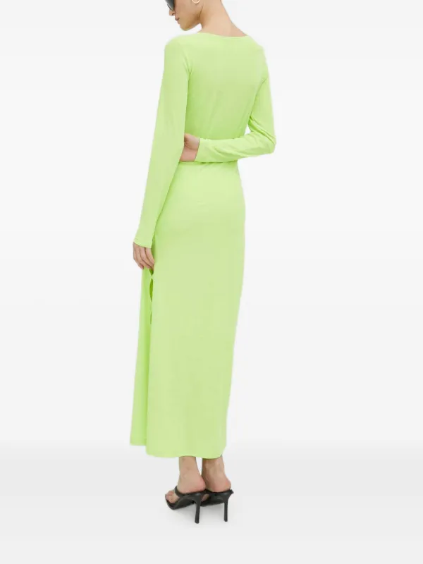 green side cut out dress Faviana Side Cut-Out Long Dress 11253 main image 1