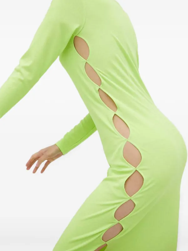 Rsum Side Cutout Dress - Green