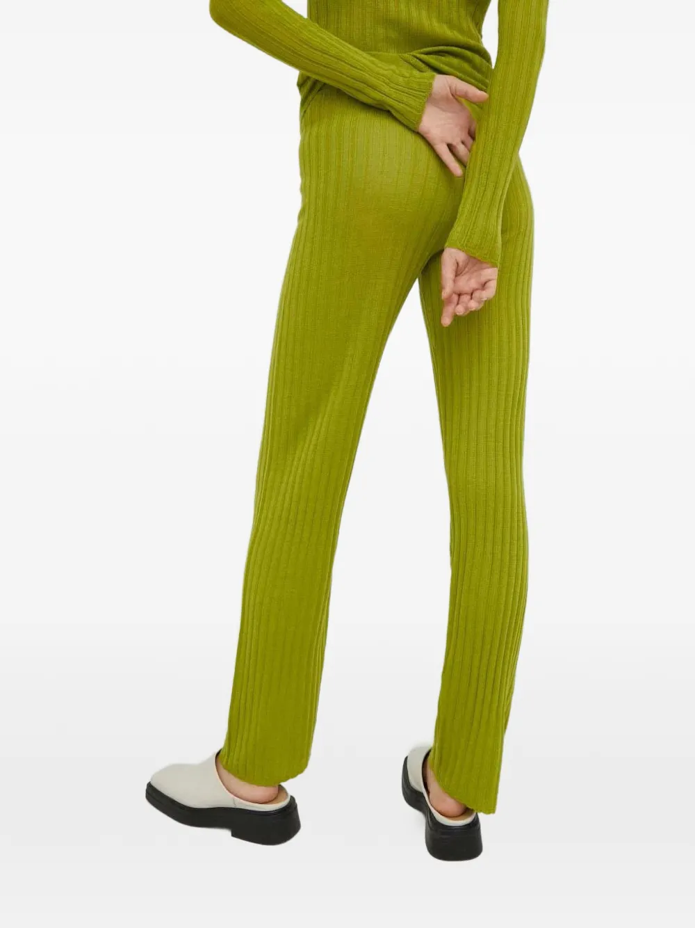  Résumé Ribbed Trousers - Green 