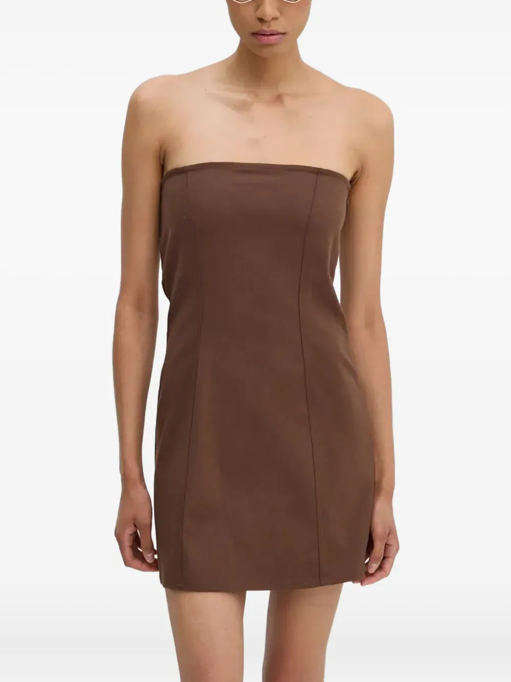 Resume Strapless Mini Dress In Brown
