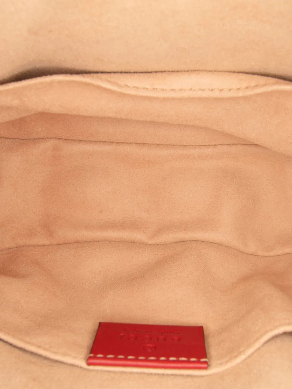 Pre-owned Gucci 2016-2025 Small Gg Marmont Matelasse Leather Belt Bag In Red