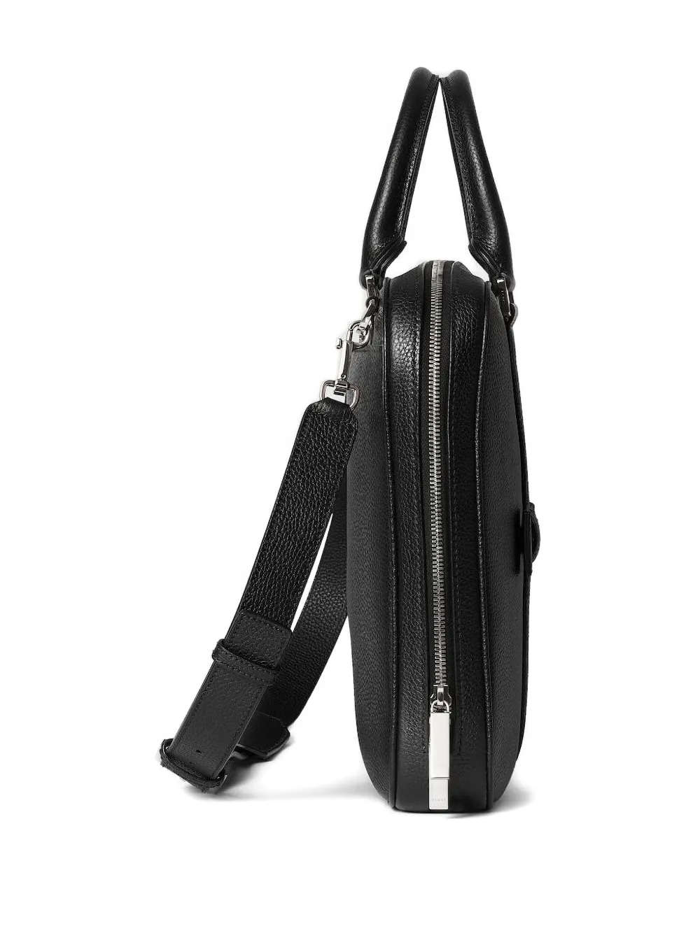 Gucci leather briefcase Zwart