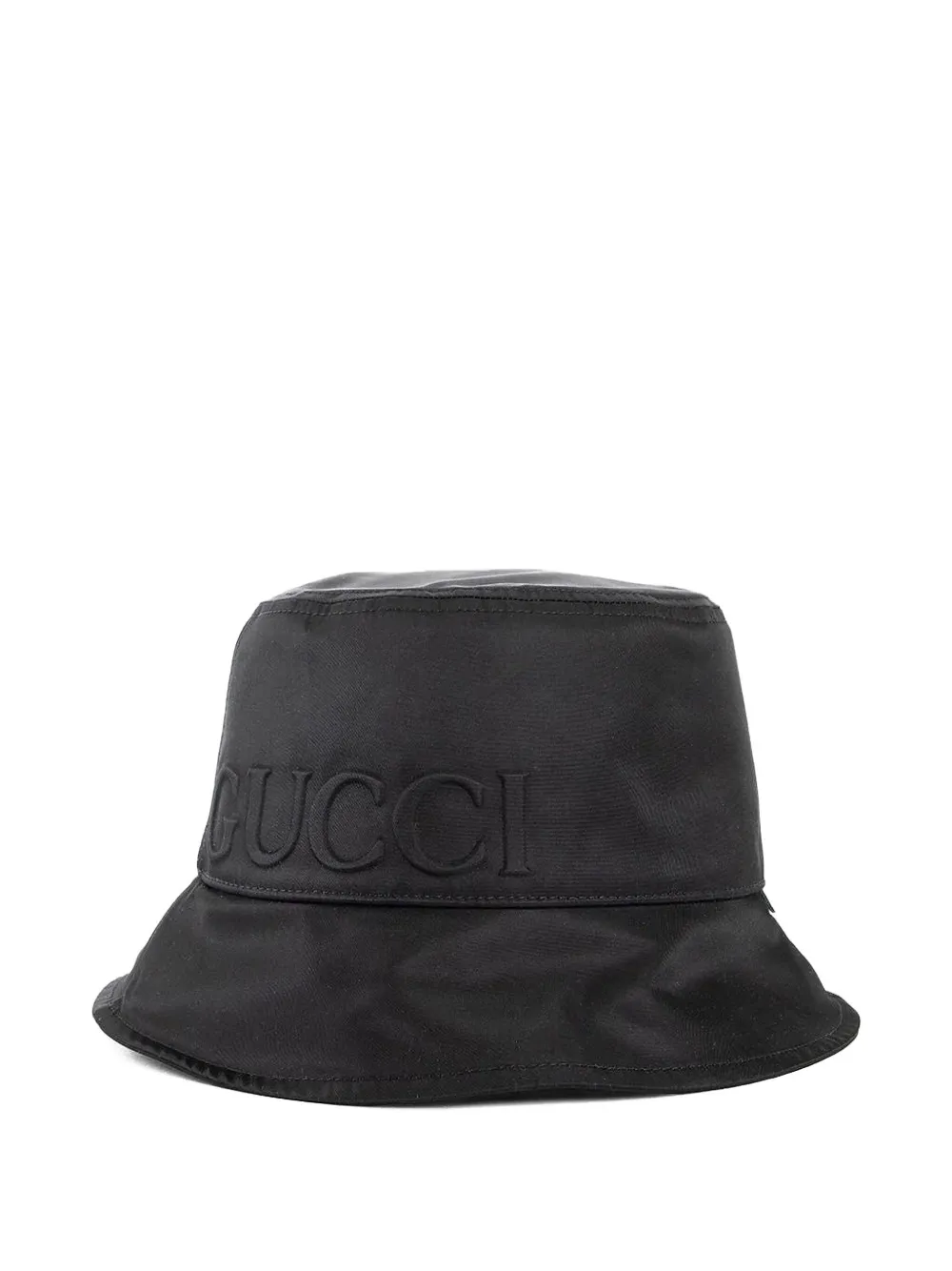 Gucci logo-embroidered bucket hat Zwart