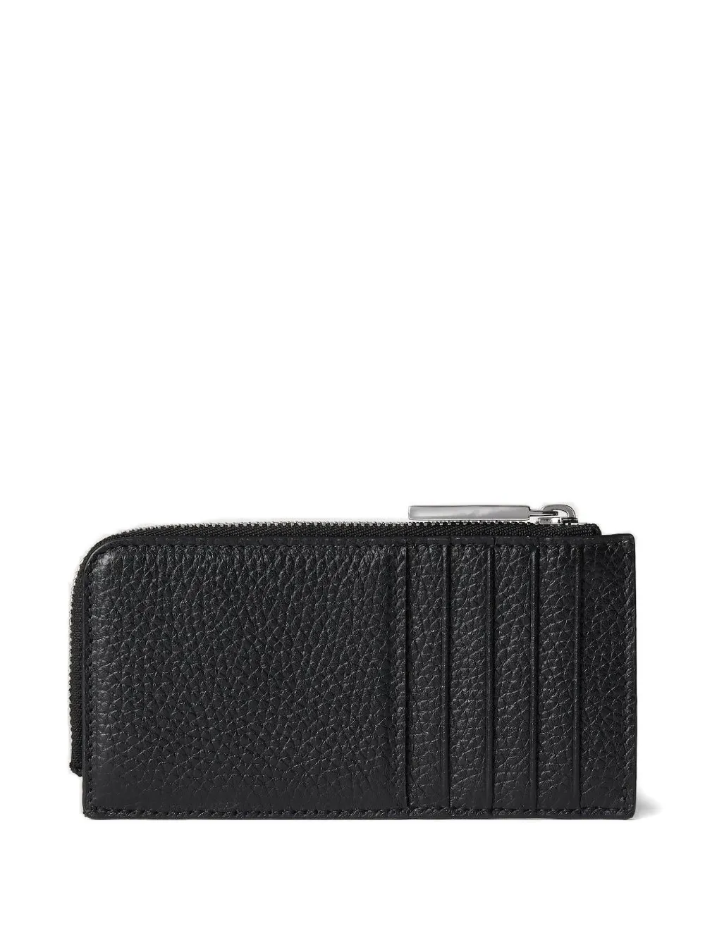 Gucci zip-around leather card case Zwart