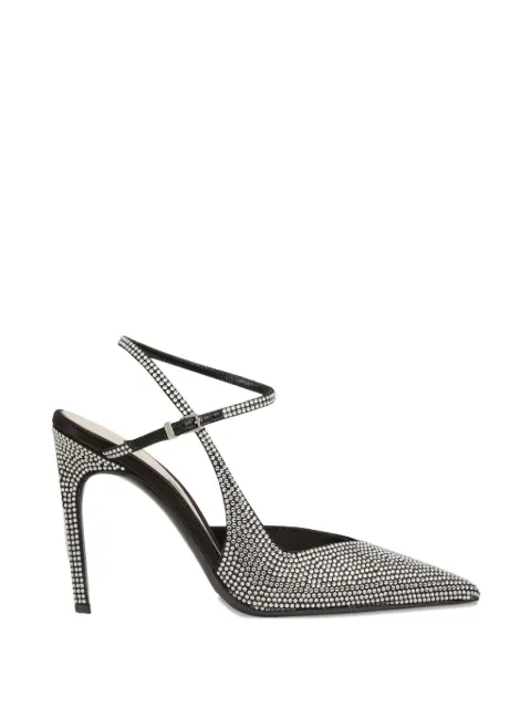 Gucci 105mm crystal-embellished slingback pumps