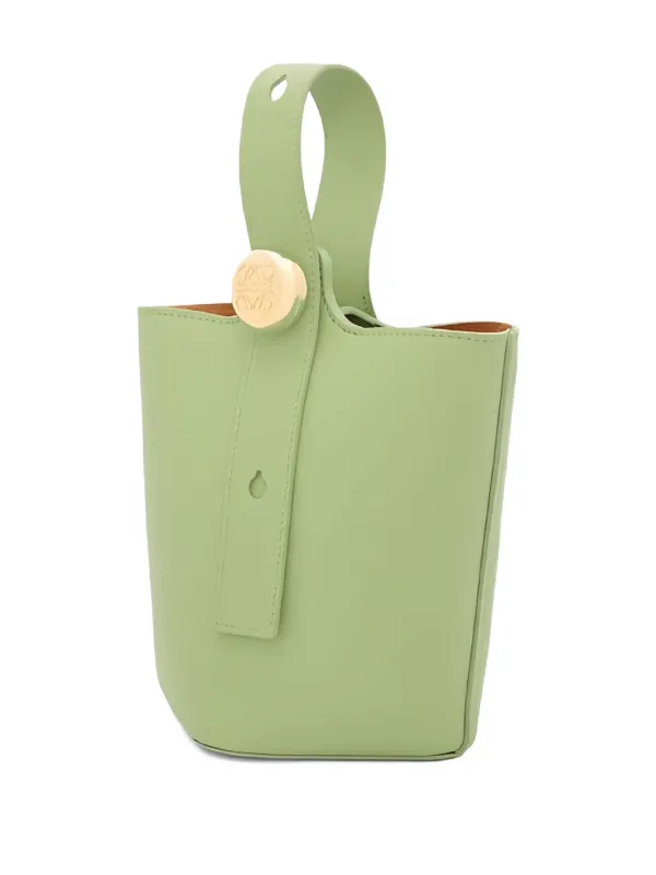 LOEWE Pebble バケットバッグ ミニ | グリーン | FARFETCH JP