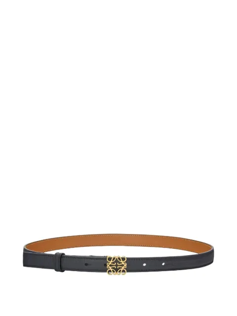 LOEWE leather logo-plaque belt