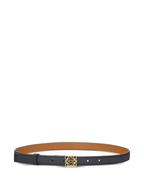 LOEWE leather logo-plaque belt