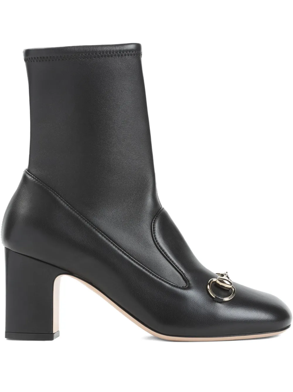 Gucci 75mm leather boots Black