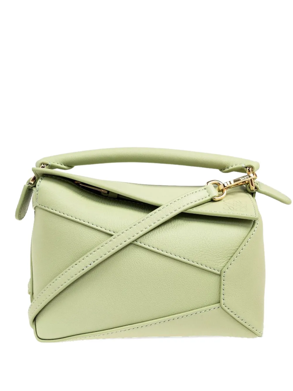 LOEWE mini Puzzle Edge tote bag Groen