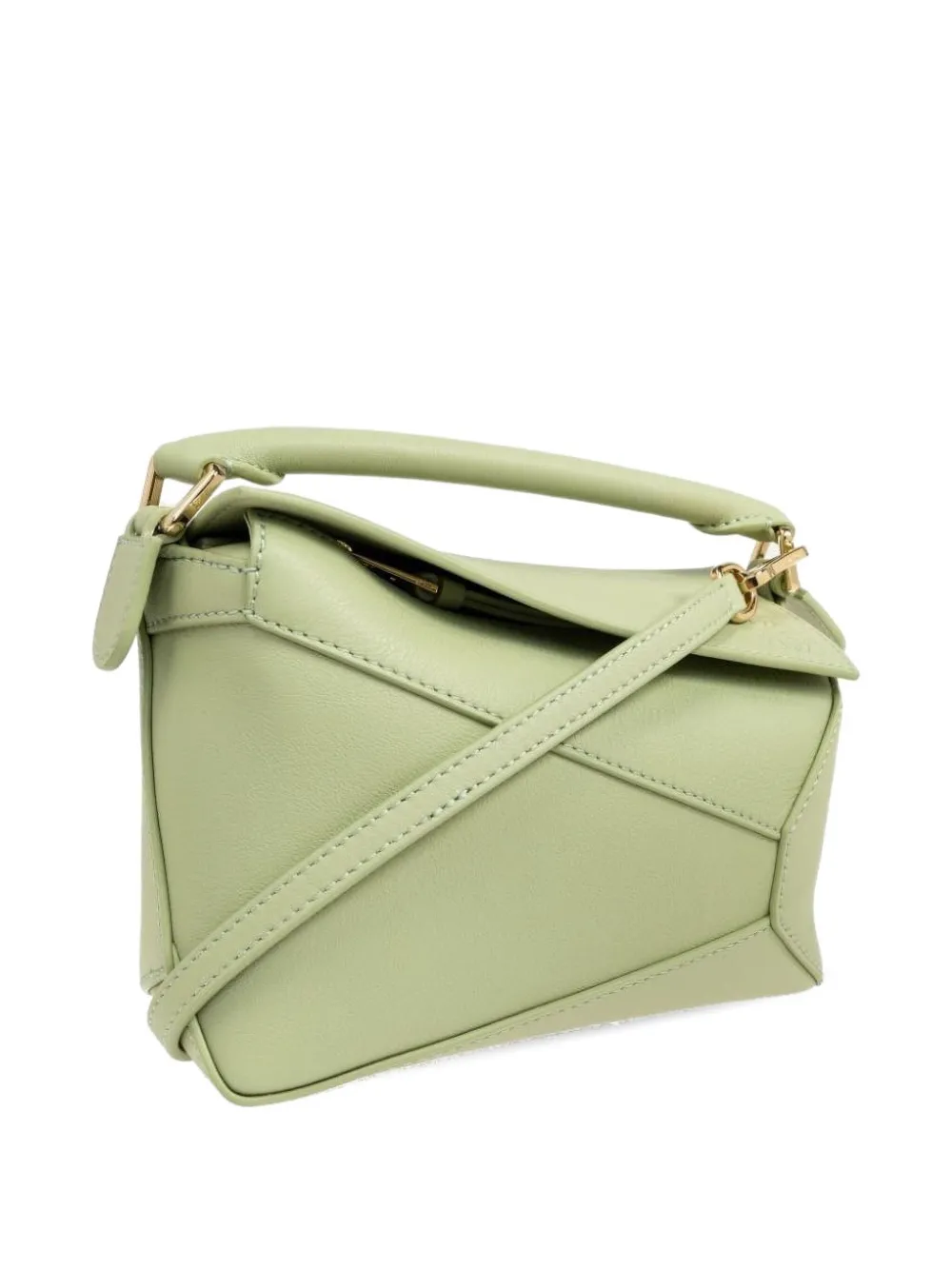 LOEWE mini Puzzle Edge tote bag Groen