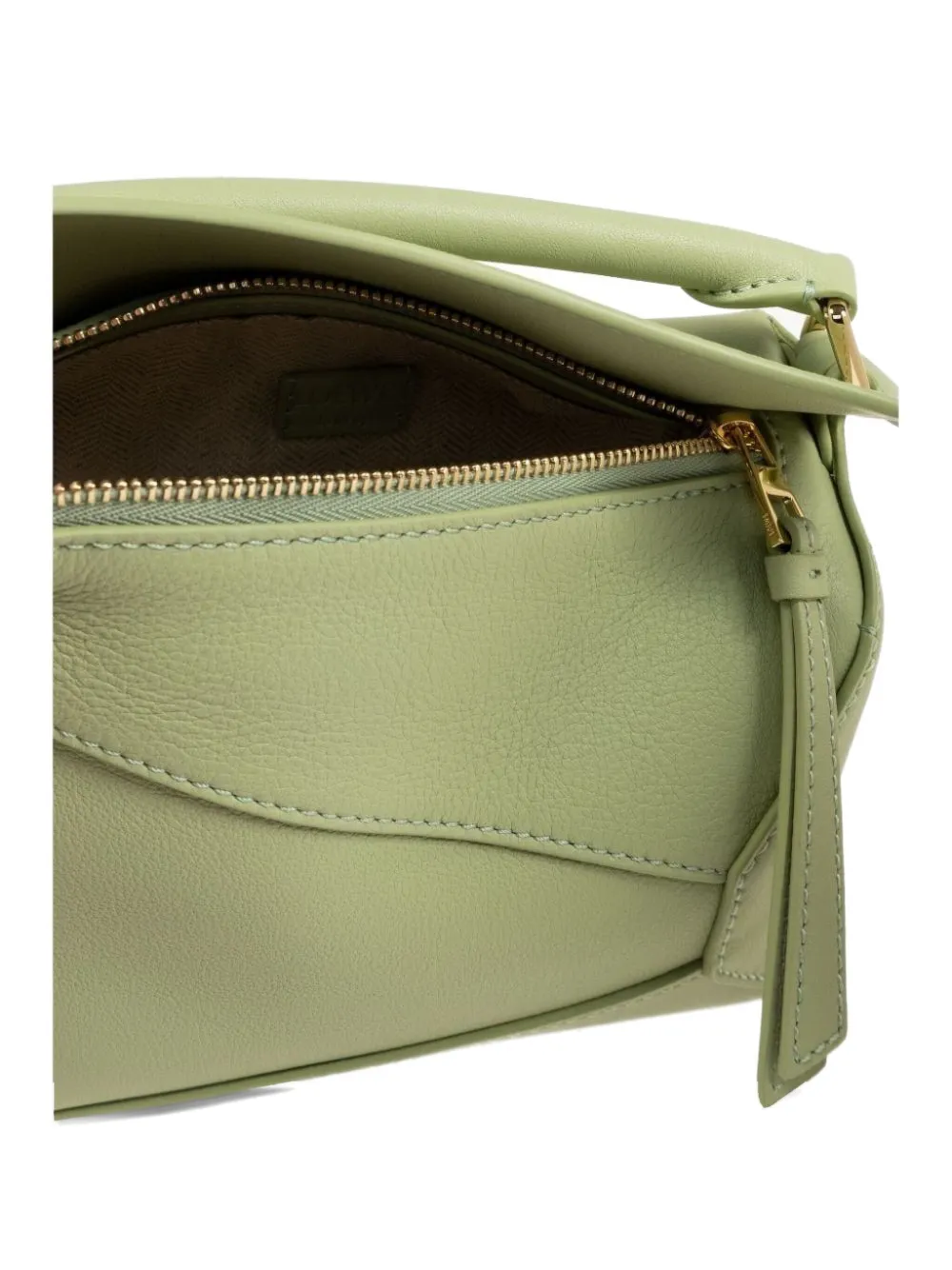 LOEWE mini Puzzle Edge tote bag Groen