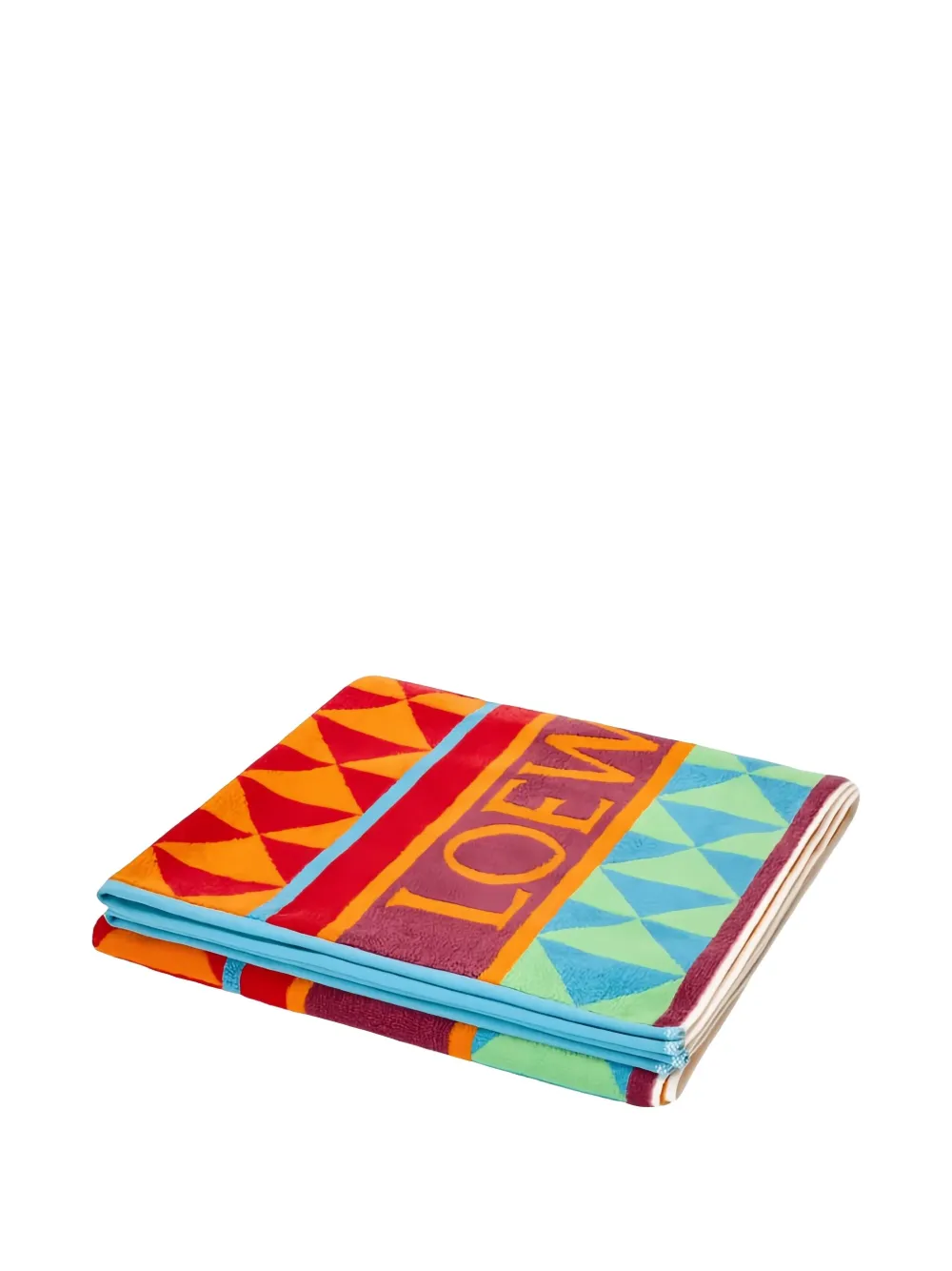 Loewe Geometric-pattern Towel In Multi