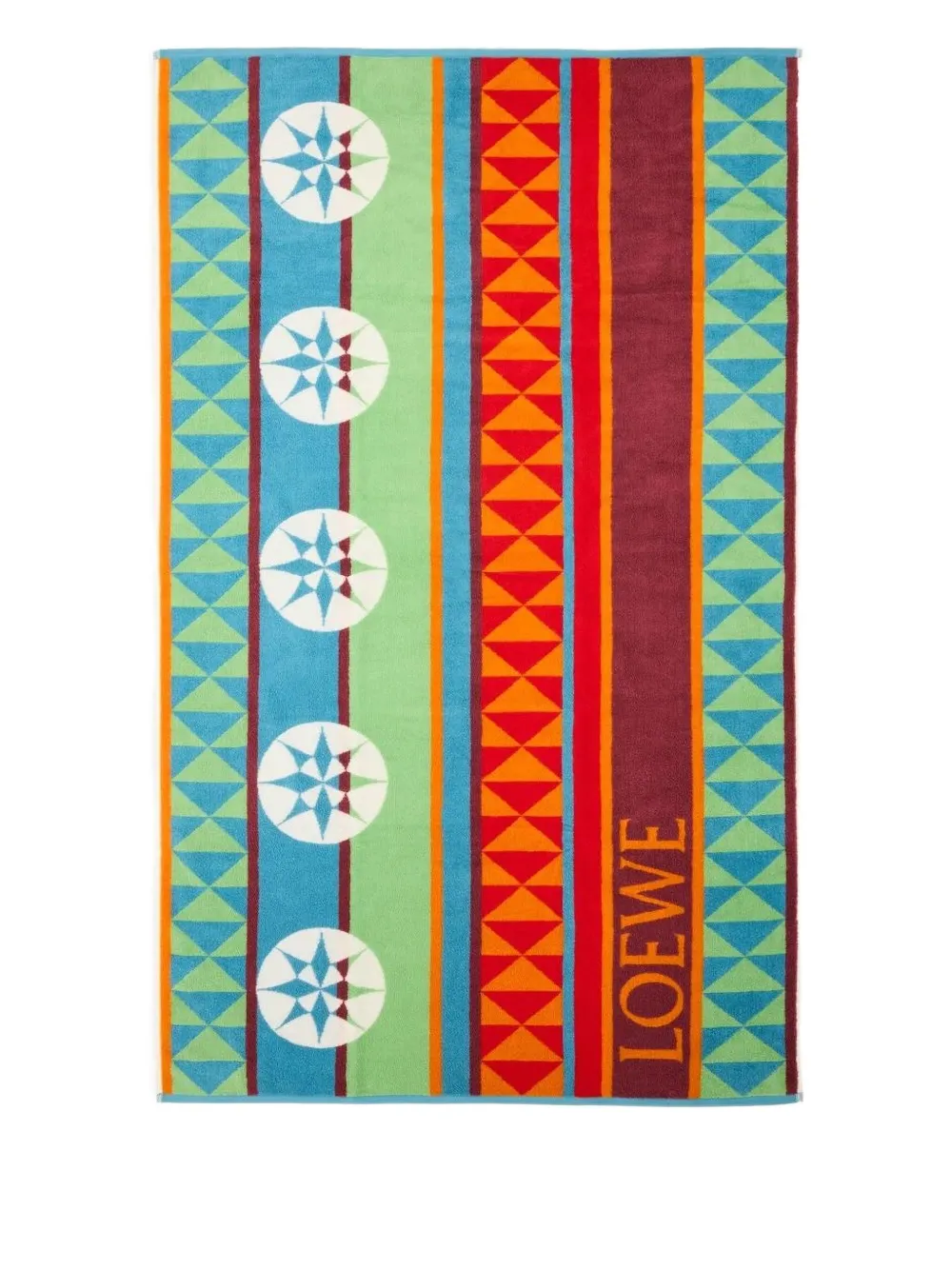 Loewe Geometric-pattern Towel In Multi