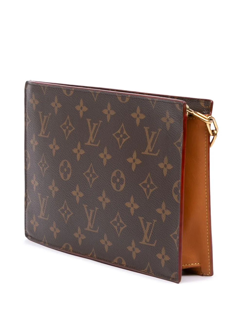 Pre-owned Louis Vuitton 2019 Monogram Legacy Chain Clutch Bag In Brown