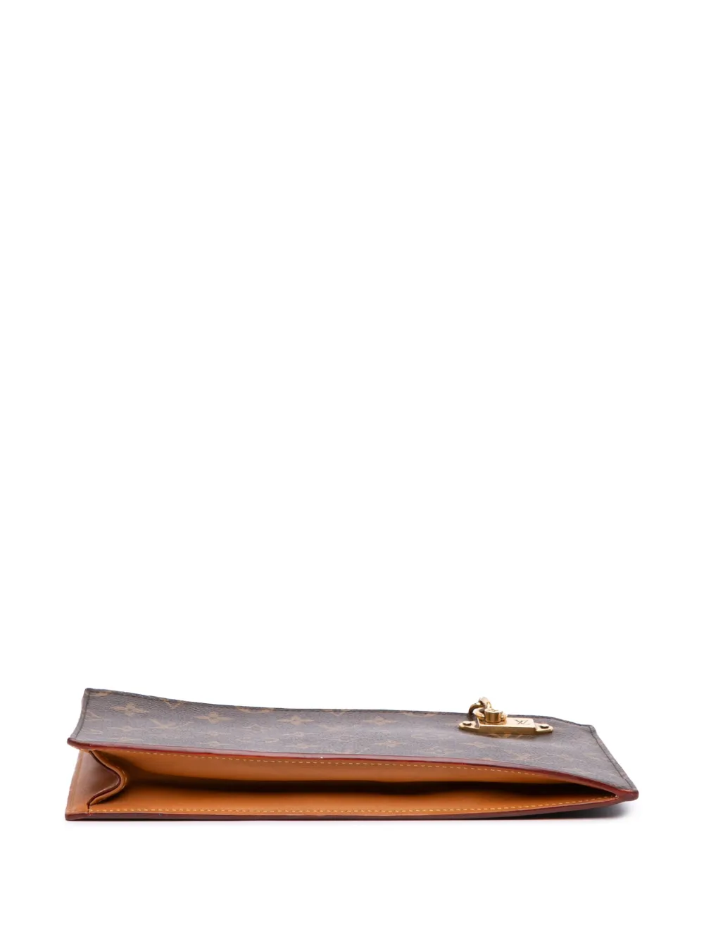 Pre-owned Louis Vuitton 2019 Monogram Legacy Chain Clutch Bag In Brown
