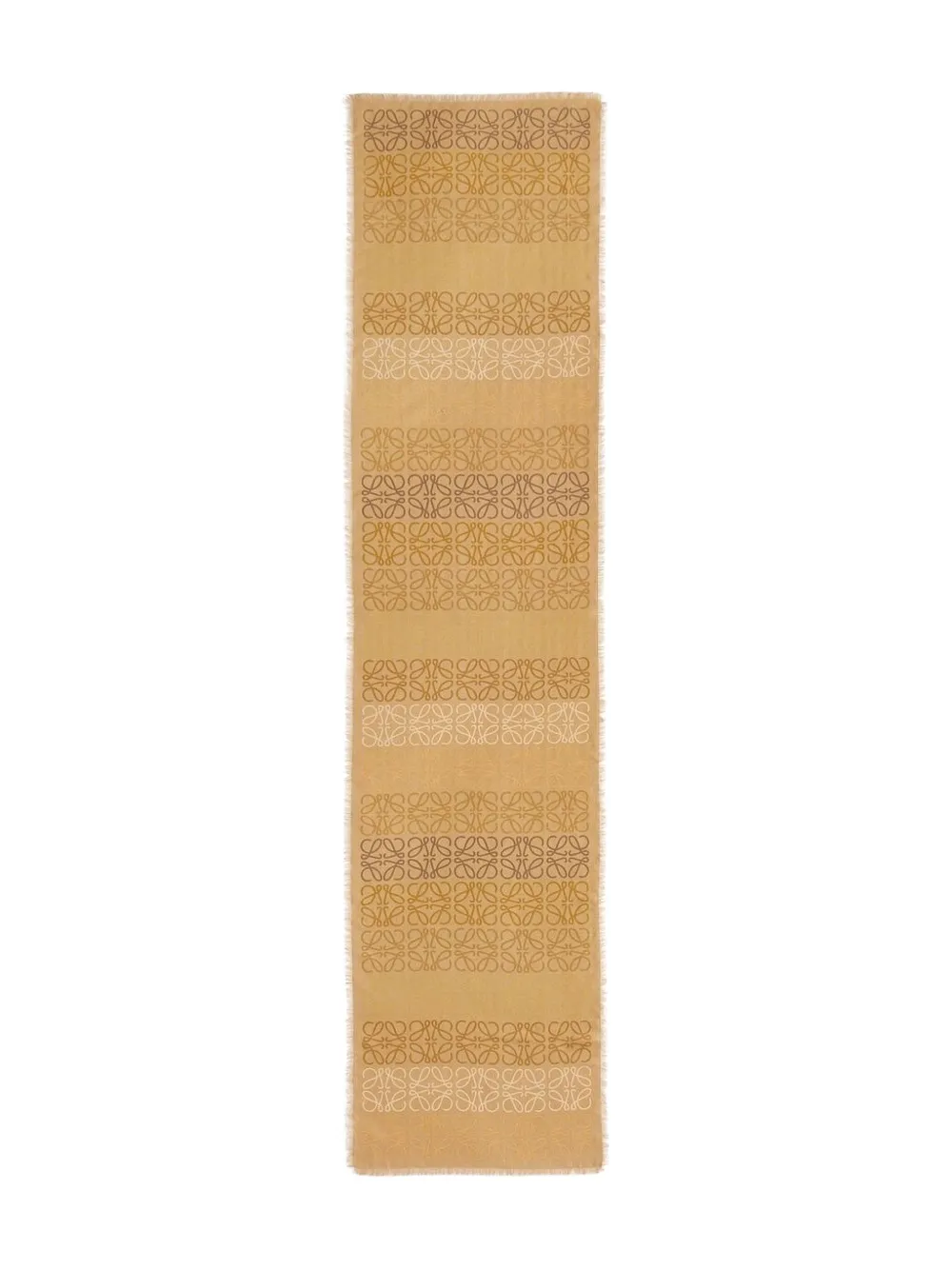 LOEWE anagram-pattern scarf - Neutrals