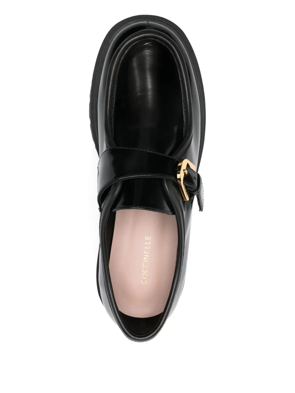 Coccinelle Buckle-fastening Platform Loafers In Black