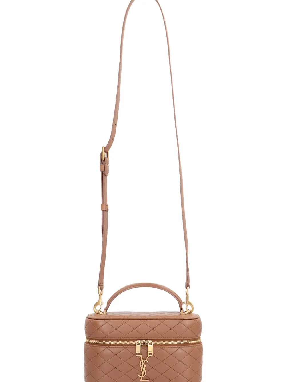 Saint Laurent quilted top-handle bag Bruin
