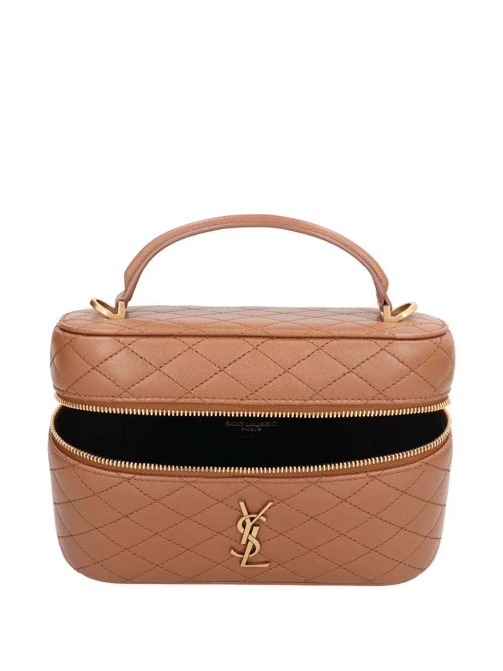 Saint Laurent quilted top-handle bag Bruin