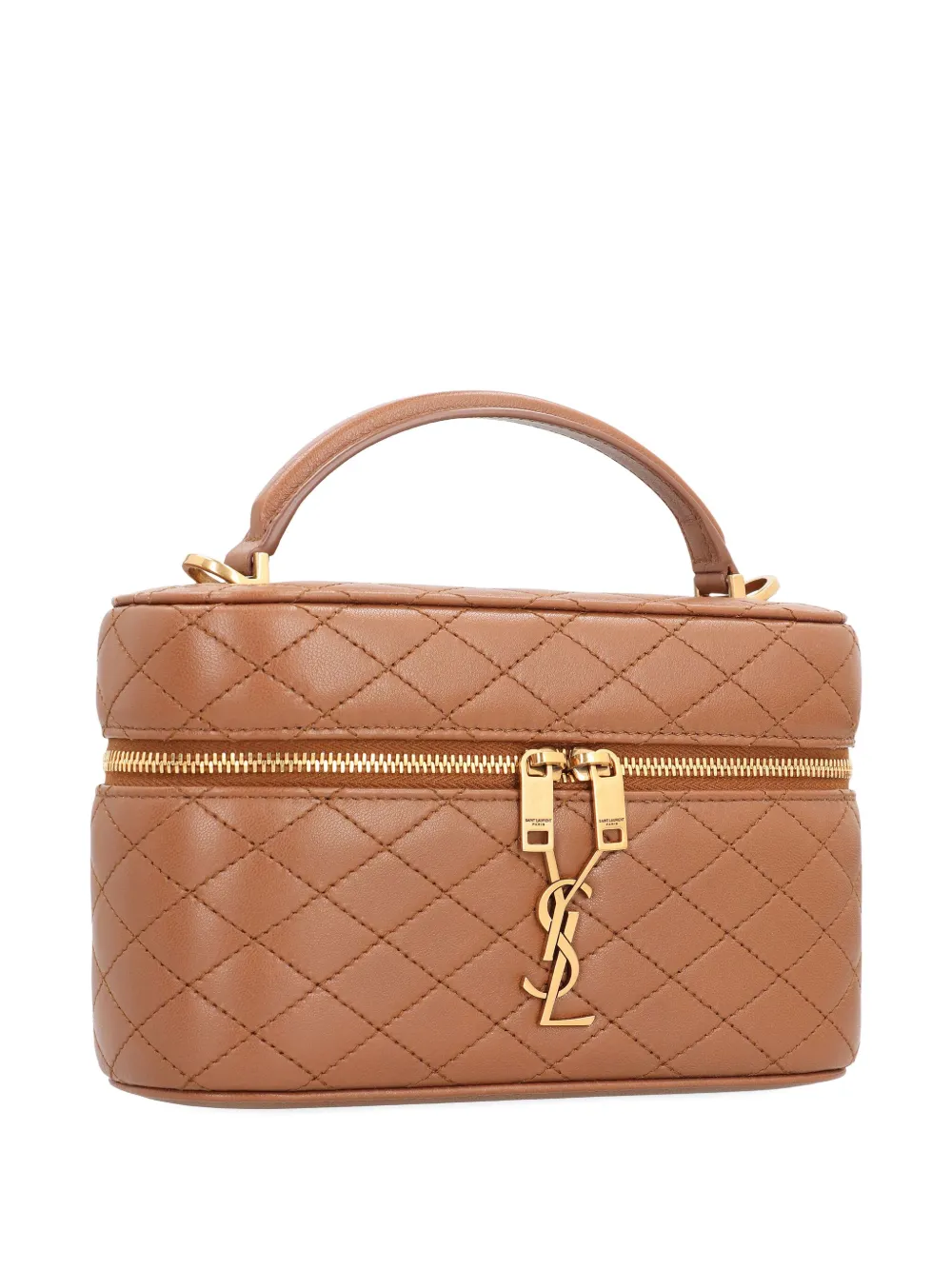 Saint Laurent quilted top-handle bag Bruin