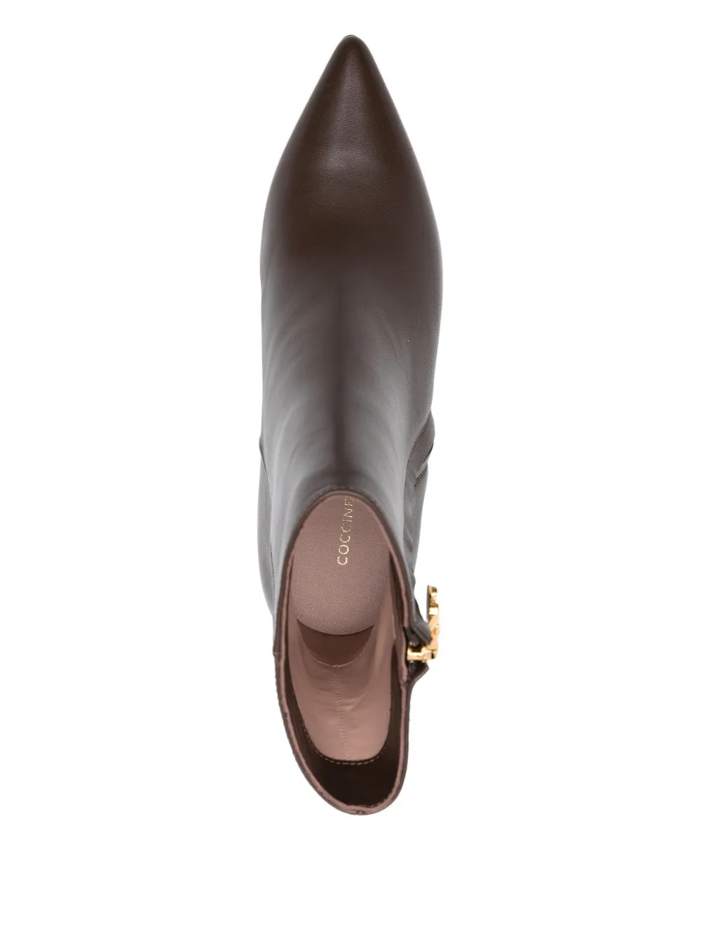 Coccinelle zip-detail boots Brown