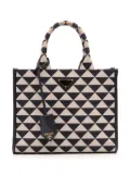 Prada Pre-Owned 2021-2025 Small Canvas Symbole Triangolo satchel - Blue
