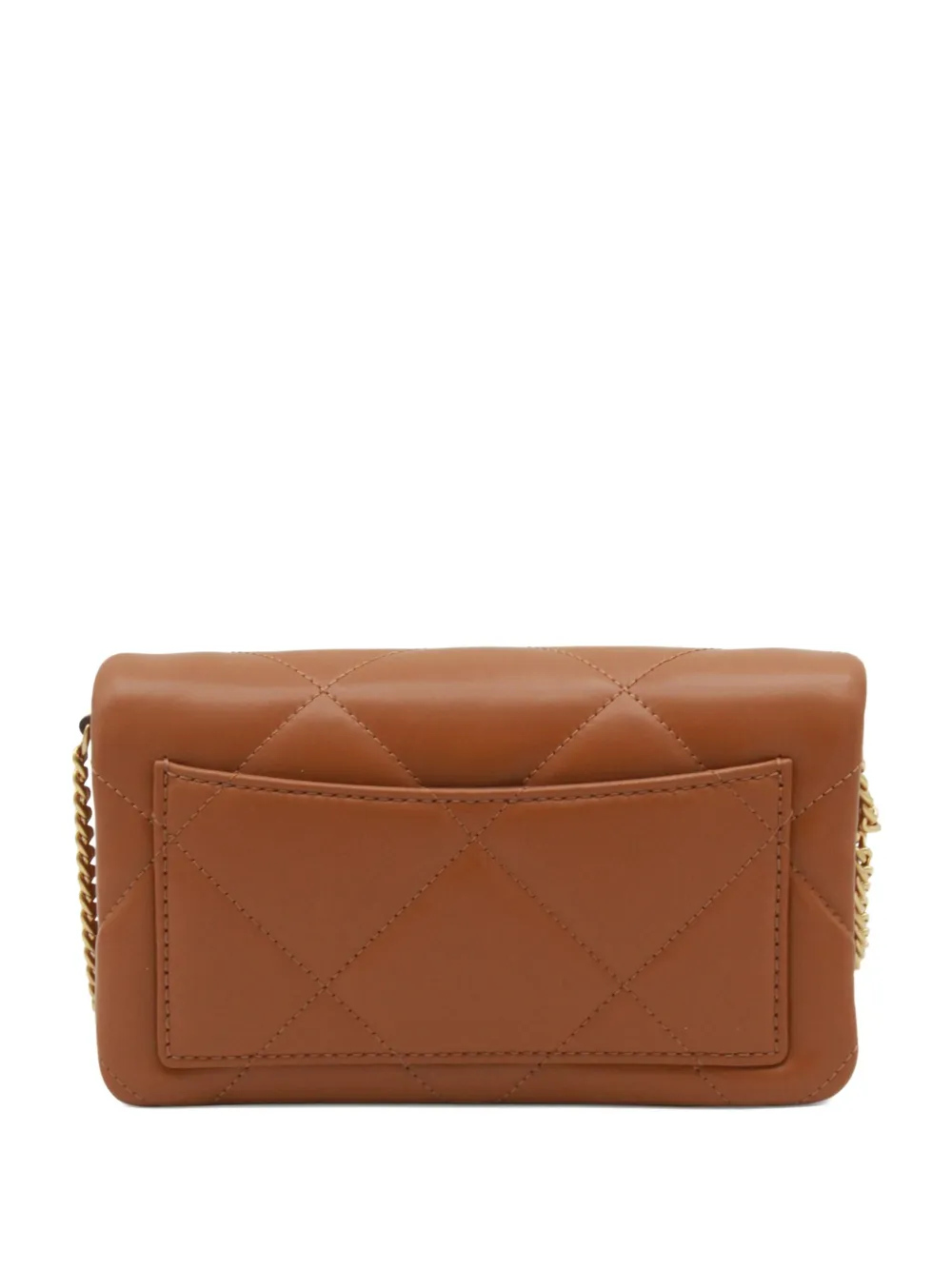Tory Burch Kira diamond-quilt logo-plaque crossbody bag | Brown | Image 1