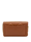 Tory Burch Kira diamond-quilt logo-plaque crossbody bag - Brown