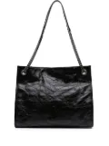 Saint Laurent Pre-Owned 2023 Medium Crinkled Calfskin Monogram Niki Shopper tote bag - Black