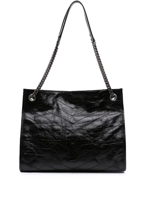 Saint Laurent Pre-Owned 2023 Medium Crinkled Calfskin Monogram Niki Shopper tote bag