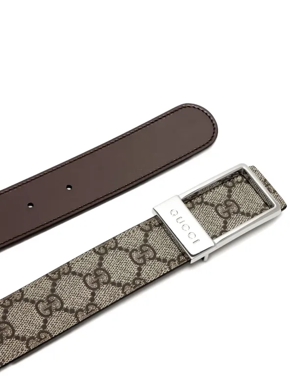 GUCCI GGモノグラムベルト Gucci GG モノグラム ベルト | ニュートラル | FARFETCH JP