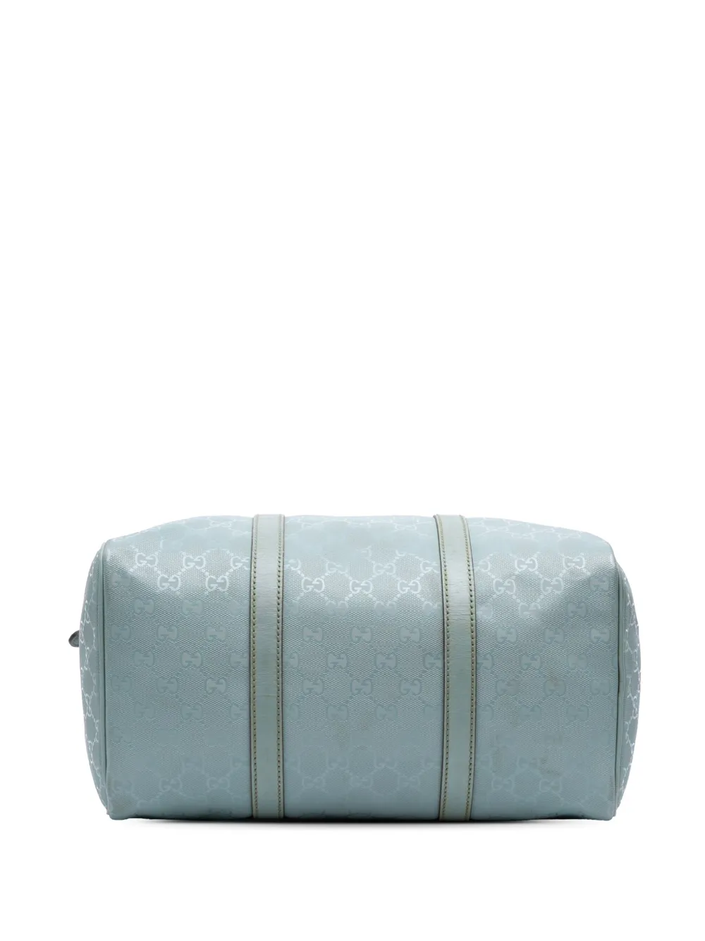 Pre-owned Gucci 2016-2025 Medium Gg Imprime Joy Boston Bag In Blue
